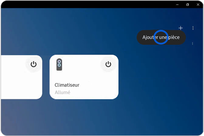 Un écran SmartThings est affiché sur un PC sous Windows