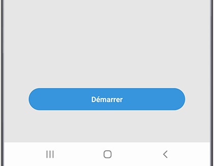 Touchez Démarrer (au bas de l’écran).