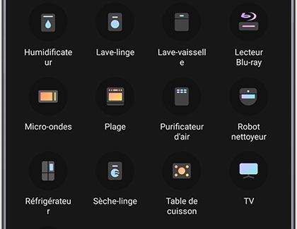 Il est possible de rechercher un appareil Par type d’appareil (option par défaut) ou Par marque. Pour cet exemple, nous cherchons à ajouter un téléviseur et nous avons donc sélectionné TV.