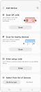 Select one of the methods available to register your device with SmartThings