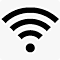 Icône Wi-Fi avec trois barres de signal complètes, indiquant une excellente connexion