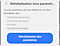 Menu de réinitialisation de tous les paramètres sur un téléphone Samsung Galaxy affichant l’option Réinitialisation des paramètres.