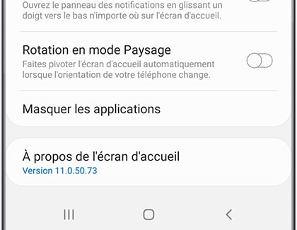 Retirer une application de la liste des applications masquées 5