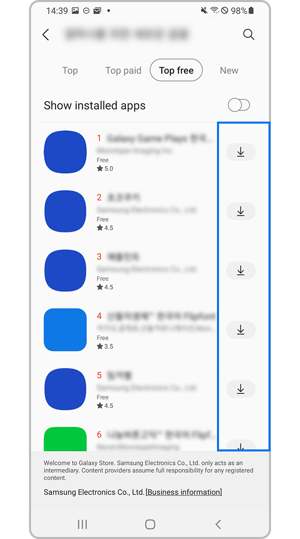 Installiere hervorgehobene Symbole