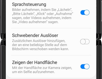 Screenshot verschiedener Aufnahmemethoden