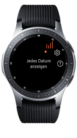 Tippen Sie auf Jedes Datum anzeigen