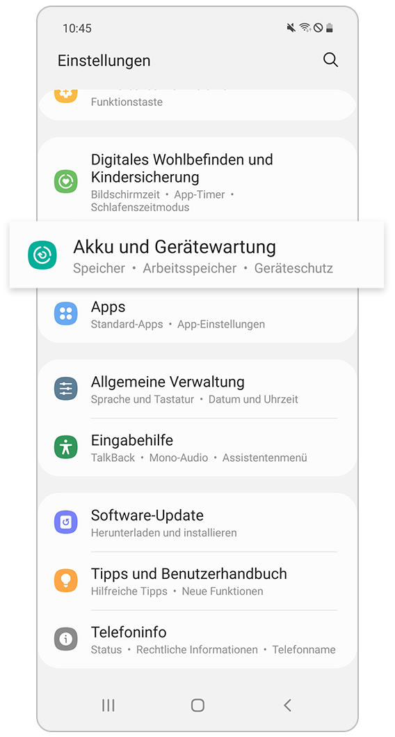 Akku- und Gerätewartung