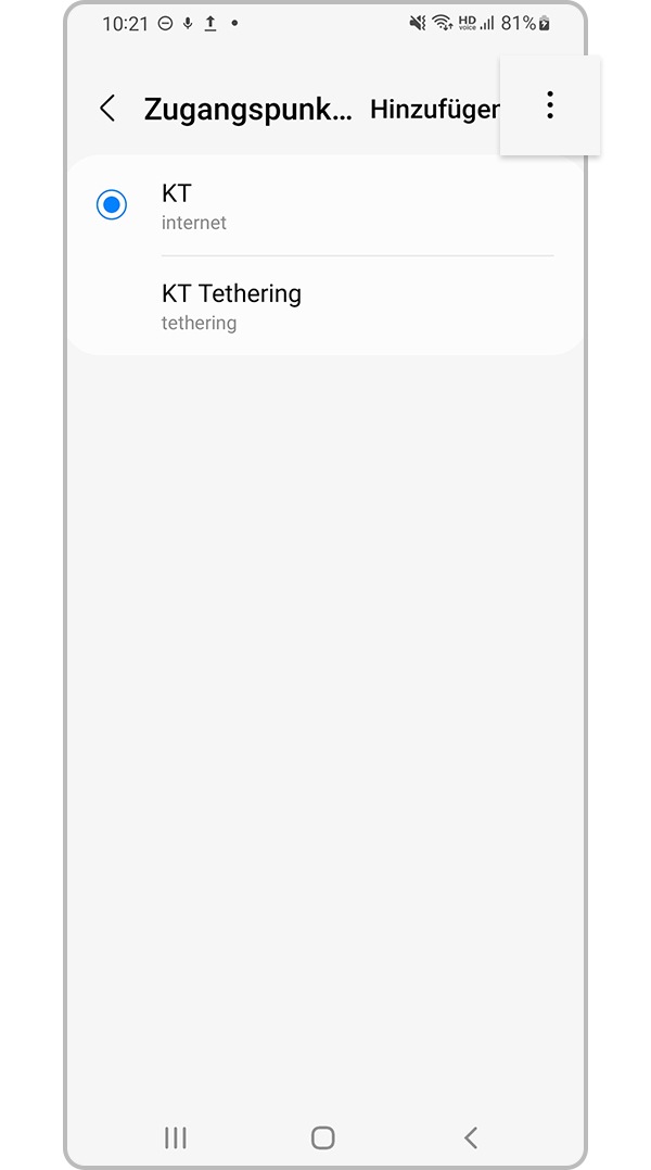 Zurücksetzen von Netzwerksteinstellungen, Schritt 4