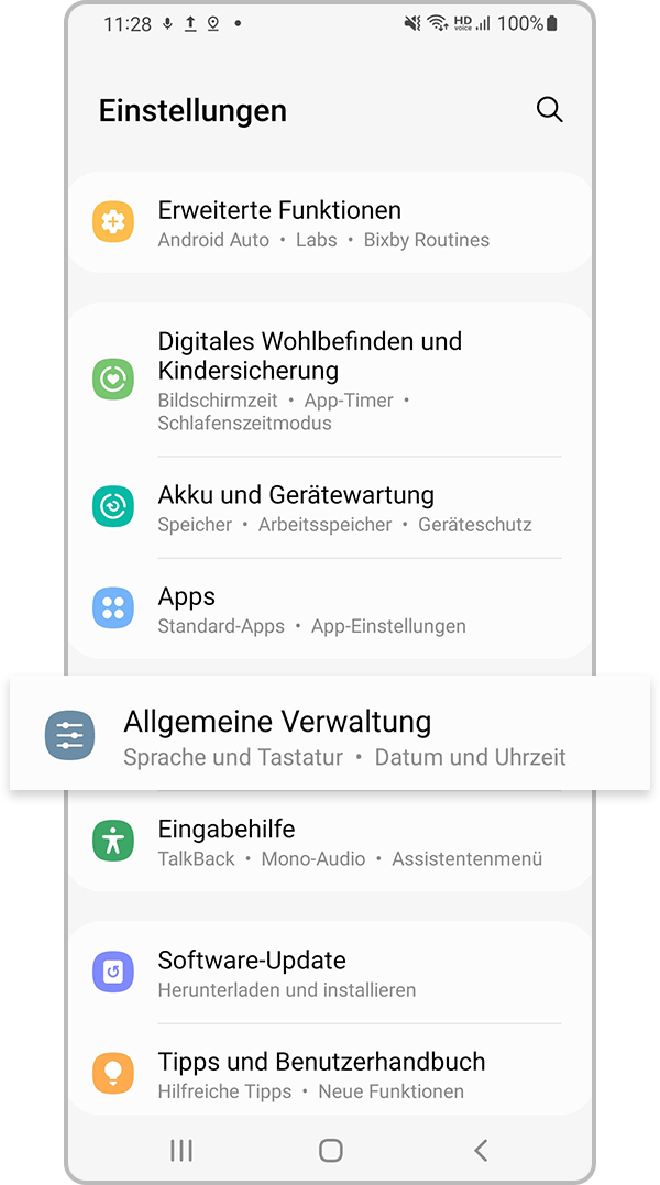 Zurücksetzen von Netzwerksteinstellungen, Schritt 1