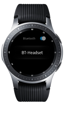 Auf BT-Headset tippen