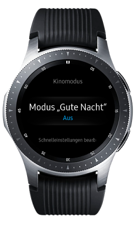 Gute Nacht-Modus waehlen