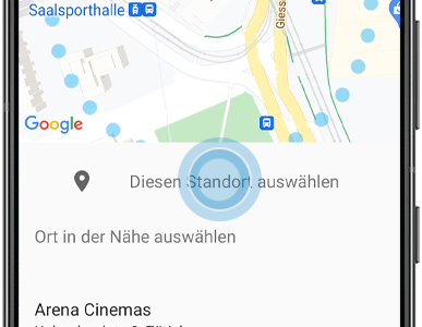 Standort für den vertrauenswürdigen Ort in Smart Lock wird angezeigt.