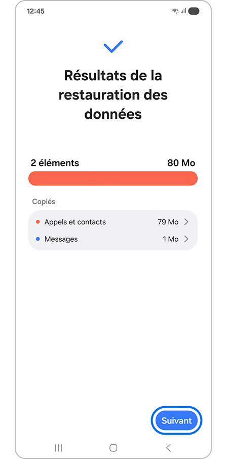 Appuie sur le bouton Suivant