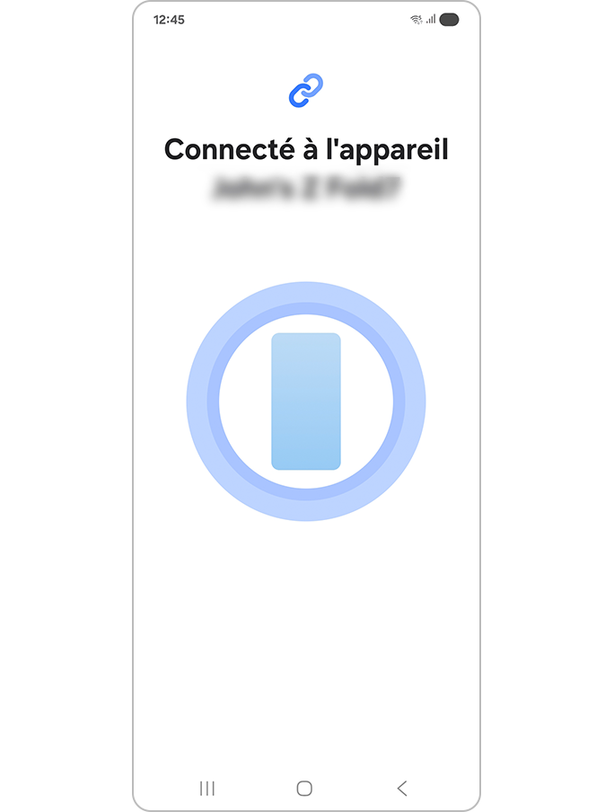 Connecté au nouvel appareil