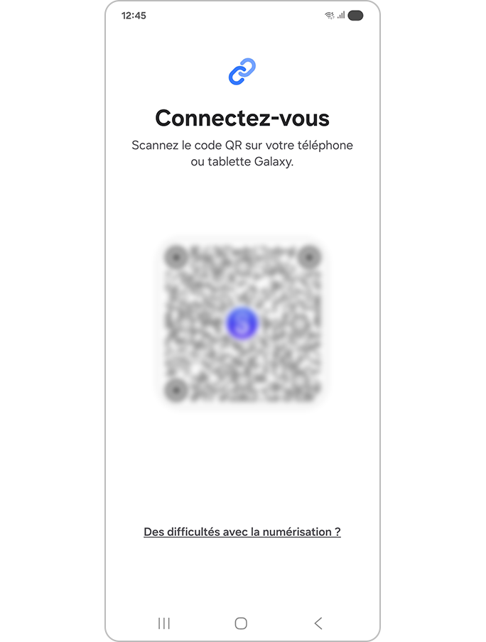 Scanner le code QR du nouvel appareil