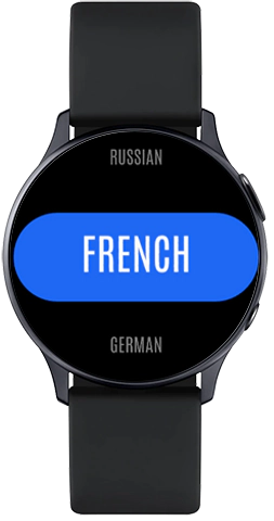 Image décrivant comment ajouter la langue dans laquelle traduire sur Watch Translator