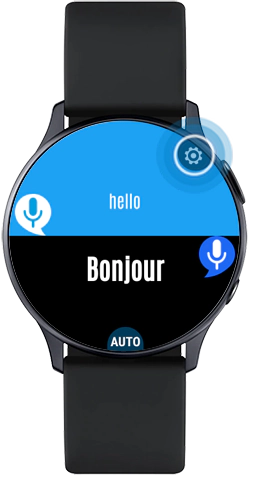 Image décrivant comment régler les paramètres de Watch Translator