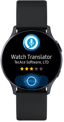 Image décrivant comment installer Watch Translator sur votre Galaxy Watch Active2