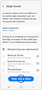 Sélection de l'option Tester mon audition pour l'activation d'Adapt Sound sur un smartphone Galaxy