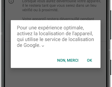 Appuyer sur OK pour une expérience optimale