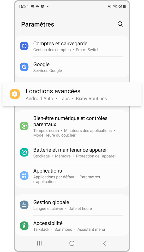 s22 s pen changer les applis étape 1