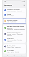 Sélection du menu Fonctions avancées