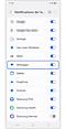 Sélection de l’application Messages