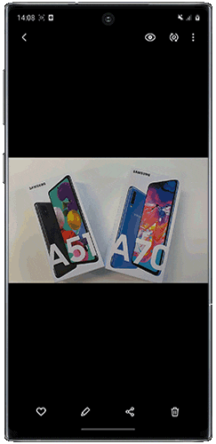 Image décrivant comment activer Smart View directement depuis le menu Partage de ton contenu