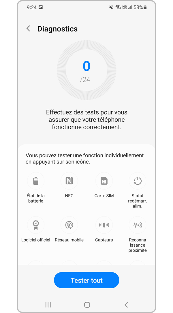 Diagnostics Fonctions
