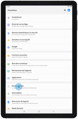 Gestion globale tablette