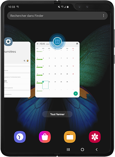 Ouvrir les applications récemment utilisées