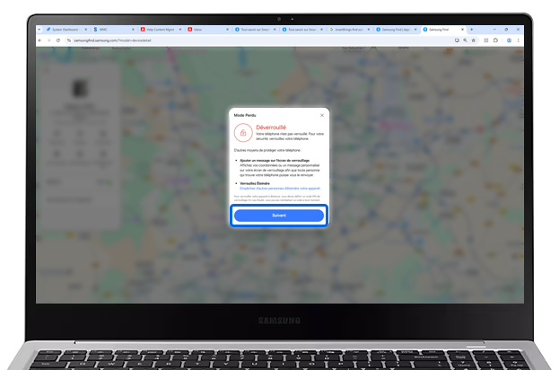 Suivre les indications puis sélectionner Suivant