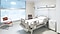 Aire acondicionado de 1 vía instalado en la sala de recuperación de un hospital