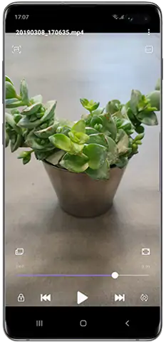 Android 9.0, Diseño actualizado del reproductor de video