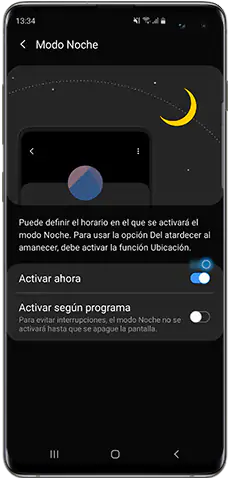 Android 9.0, Nuevas funciones, Modo Noche