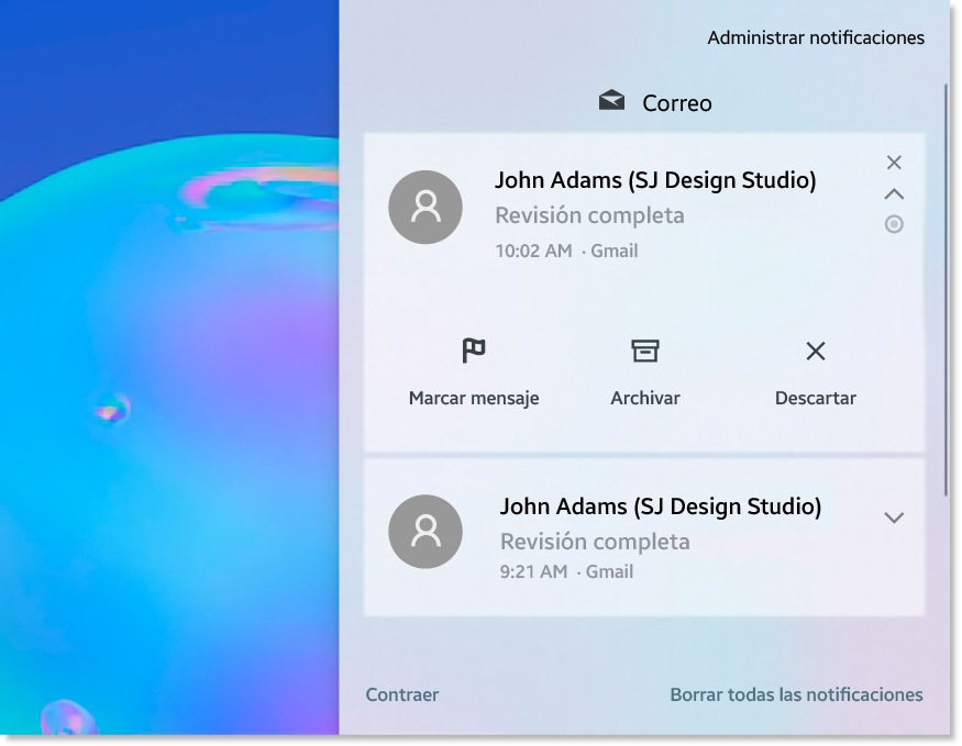 View and edit notifications