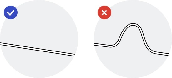 keep the drain hose straighten