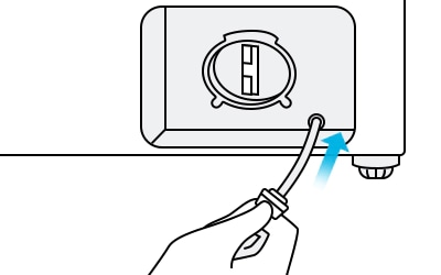 reinsert the drain cap