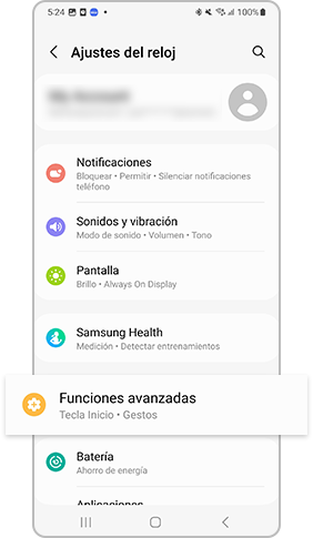 características avanzadas