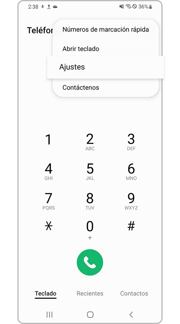 verificar dispositivo que bloquea números desconocidos paso 2