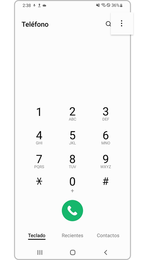verificar dispositivo que bloquea números desconocidos paso 1