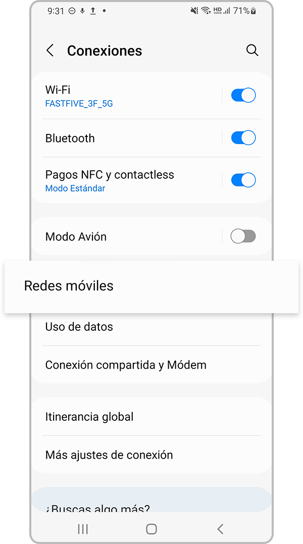 restablecer la configuración de red paso 2