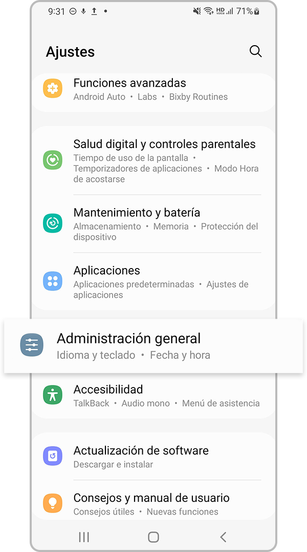 restablecer la configuración de red paso 1