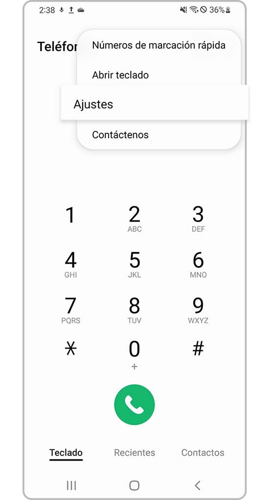 verificar dispositivo que bloquea números desconocidos paso 2