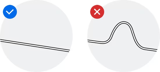 keep the drain hose straighten