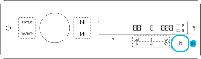 press and hold start pause