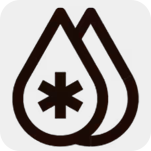 Nevera en una sala, con zoom en los icosnos del panel de control