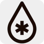 Nevera en una sala, con zoom en los icosnos del panel de control