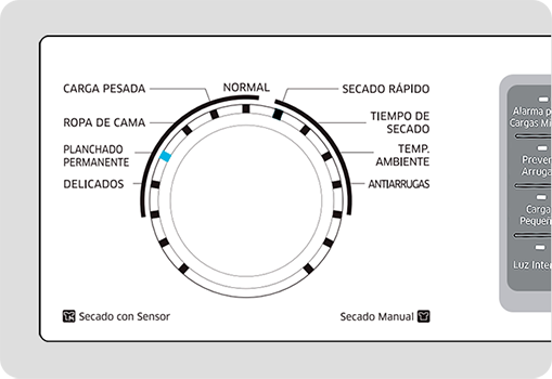 Selección del ciclo compatible con la función