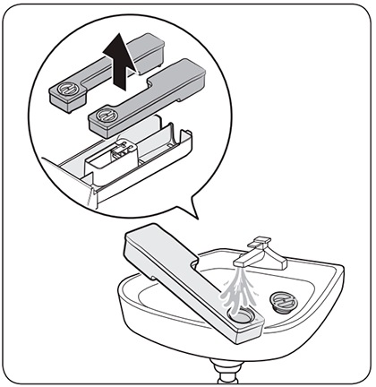 Limpieza del cajetin del jabón